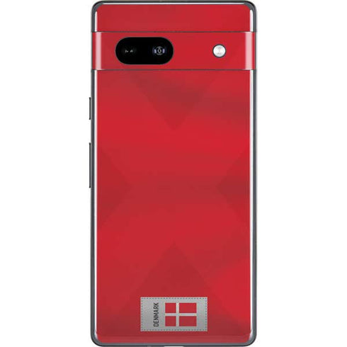 Denmark Soccer Flag Google Pixel 7a Skin